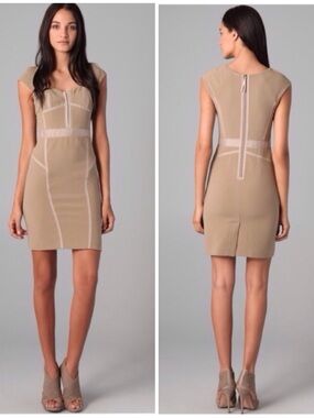 Rebecca Taylor bustier dress In Sandstone Size 8